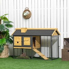 Pawhut rabbit hutch guinea - hutch,,