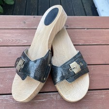 Scholl Exercise Sandals - Size 8 / 42 Scholl Pescura Clogs - Black Sparkles