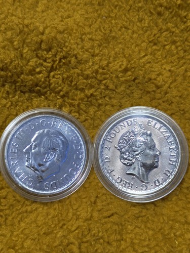 Two 2023 silver britannia 1oz - 2023,