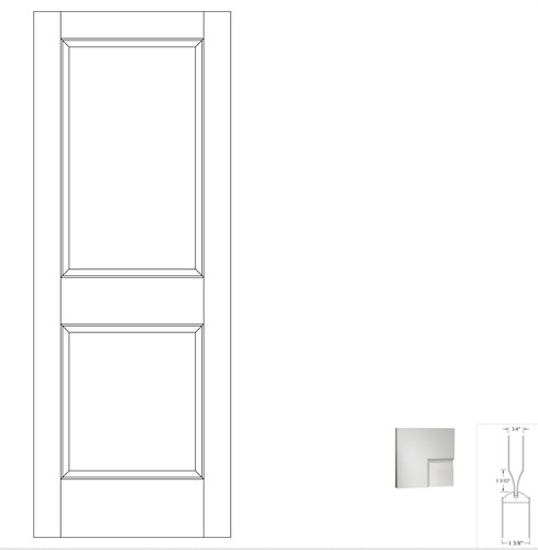 Primed raised panel - primed, 2