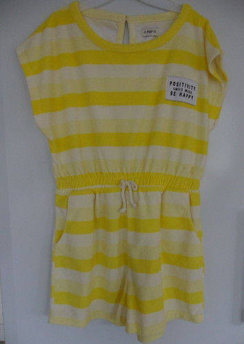 Girls yellow towelling - f&f,