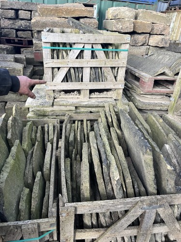 Yorkstone roof flags - flags, £300
