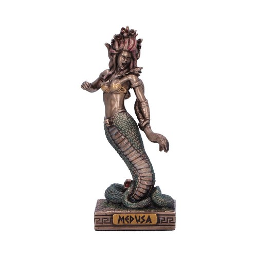 Medusa figure statue painted - statue,