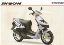 Suzuki AY50 GB Sales Brochure Katana AY50W AY50WX Katana 1999