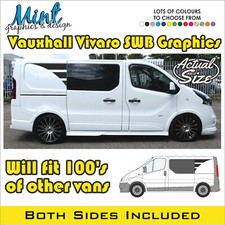 SWB VAUXHALL VIVARO Camper Side Stripes Decals Stickers Van Graphics NO P&P 189