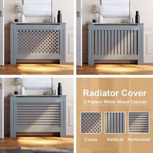 Grey radiator cover grill - grey,