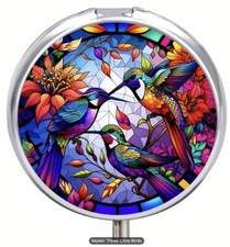 PILL BOX POT METAL ROUND THREE