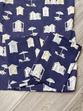 Gorgeous Blue John Lewis Cotton Double Duvet + Pillow Case Italian Bedding Set