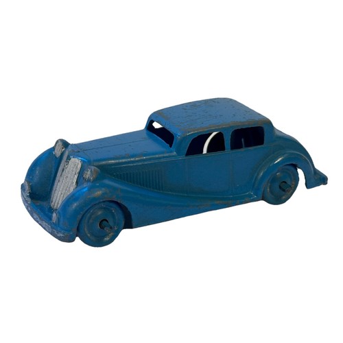 Vintage saloon car 1930s blue - car,