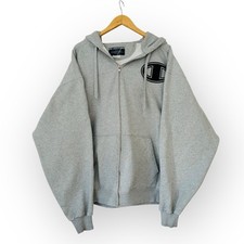 Champion Authentic  Grey Heavyweight Zip Up Hoodie Chest 60”