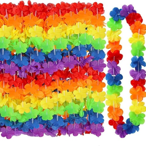 Pcs rainbow hawaiian flower - 10,