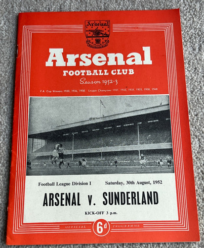 1952 arsenal sunderland - 1952,