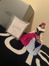 Royal Worcester GYPSY FORTUNE TELLER at Appleby fair. BOX-CERTIFICATE 