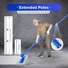 Concrete Bull Float Full Kit Concrete Tool Trowel Concrete Float 3*5.9ft Poles