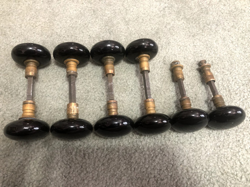 Lot ceramic doorknobs - of, 10