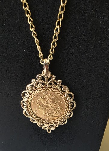 Full gold sovereign coin - gold,