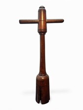 Antique Wood Barrel Bung Hole
