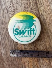 Swift Caravans Vintage Pin Lapel Badge Promo Touring Tourer Motor Home Camper UK