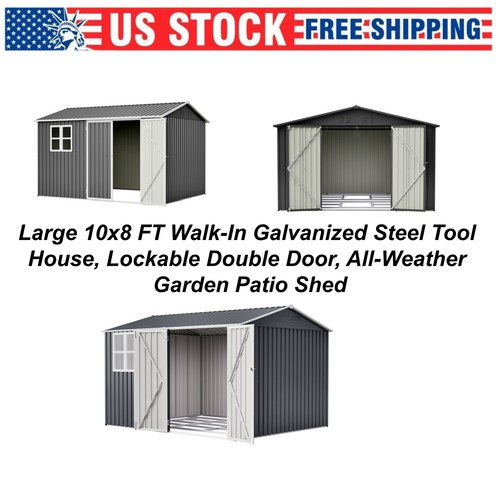 10x8 metal storage - 10x8, ft