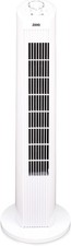 Zuvo 30" Oscillating Tower Fan, 3 Speed Setting Bladeless Portable Fan WHITE