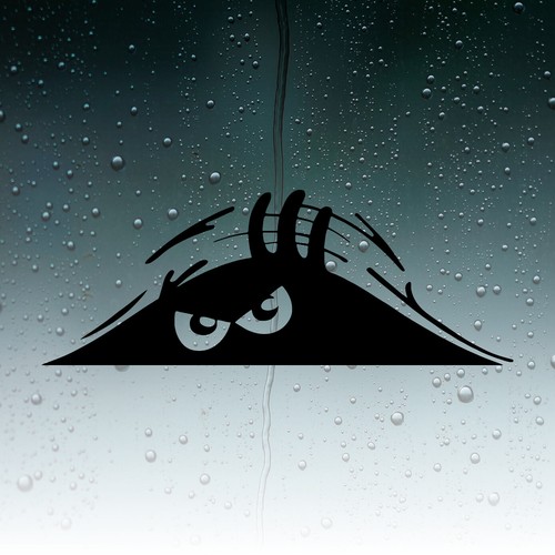 Peeking monster eyes - monster, funny