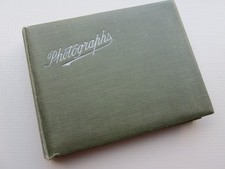 Empty vintage photo album for