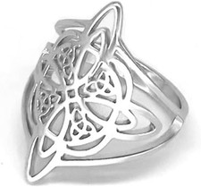 Witches Knot Ring, Stainless