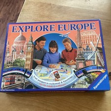Vintage explore europe board - europe,