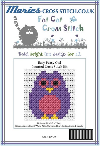 Easy peasy owl - owl, cross