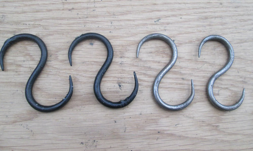 Pair hand forged - forged, blacksmith