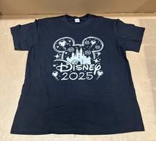 Disney 2025 Family Trip T Shirt In Black & White - Size Medium - New Missing Tag