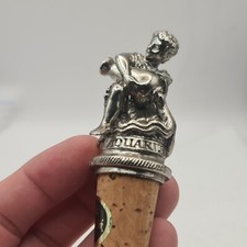 Sixtrees Bottle Stopper Aquarius Zodiac Star Sign Pewter Cork Wine PD275K Ring 