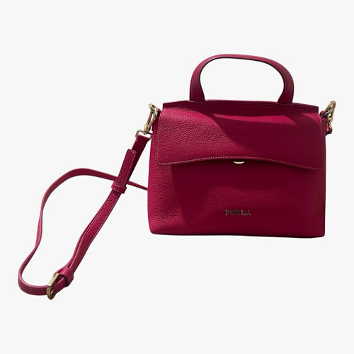 Furla pink pebbled leather - furla,