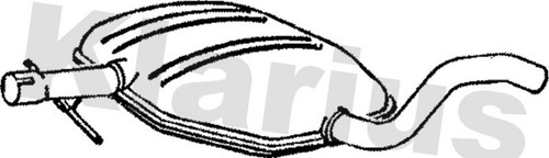 Centre muffler fits vento - centre,