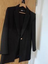 womens zara long blazer dress