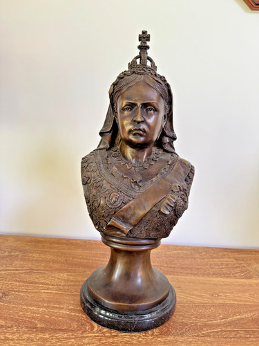 40cm high bronze bust - high, of