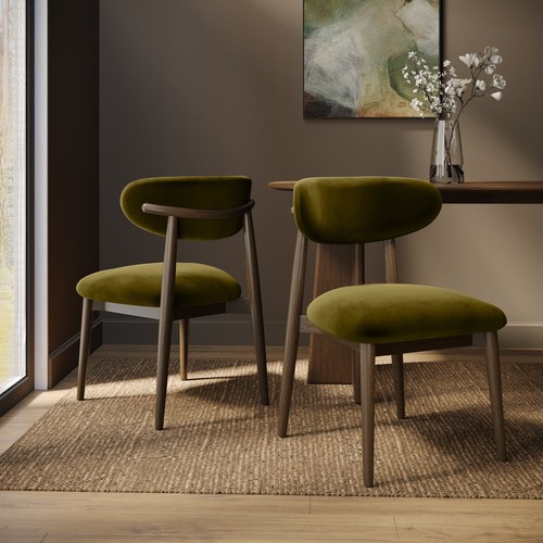 Walnut and olive - walnut, green