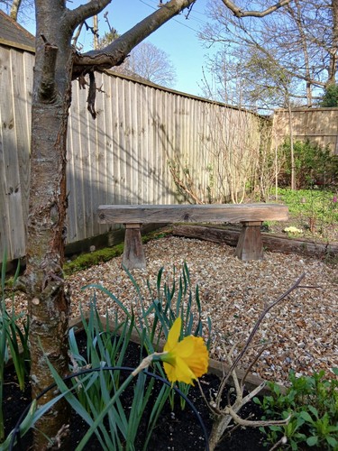 Upcycled garden bench antique - upcycled,