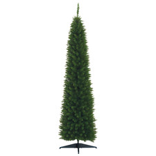 HOMCOM 7FT Tall Christmas Pine Tree Artificial Easy Assembly Holiday Décor