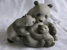 Fountasia Sculptures 90651 Panda with twin cubs