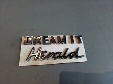 Triumph Herald Badges Boot & Bonnet Letters Original