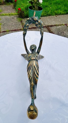 Vintage solid brass angel - vintage,