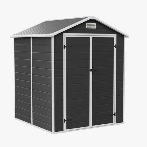 6x6ft plastic bicycle shed - plastic,
