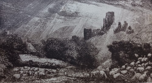 Corfe castle sunshine after - -sunshine,