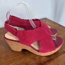 CLARKS Raspberry Red 'Marista