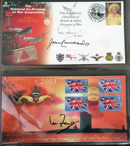 Victoria cross signed covers - cross, +