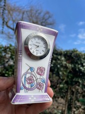 Mackintosh by Leonardo quartz ceramic clock 11.5cm tall working