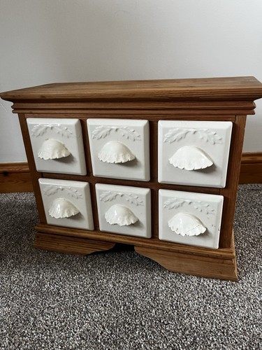 Vintage wooden spice cabinet - vintage,