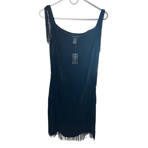 Ashley stewart fringe dress - ashley,