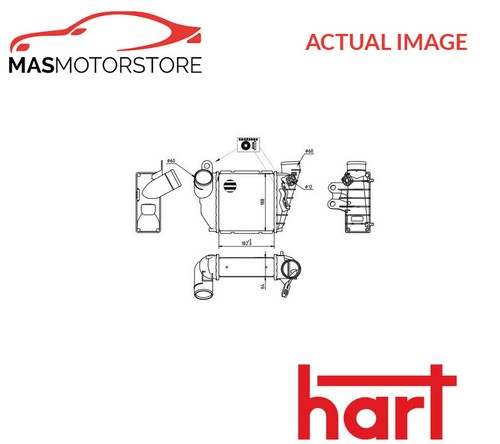 Intercooler radiator hart 618 - intercooler,